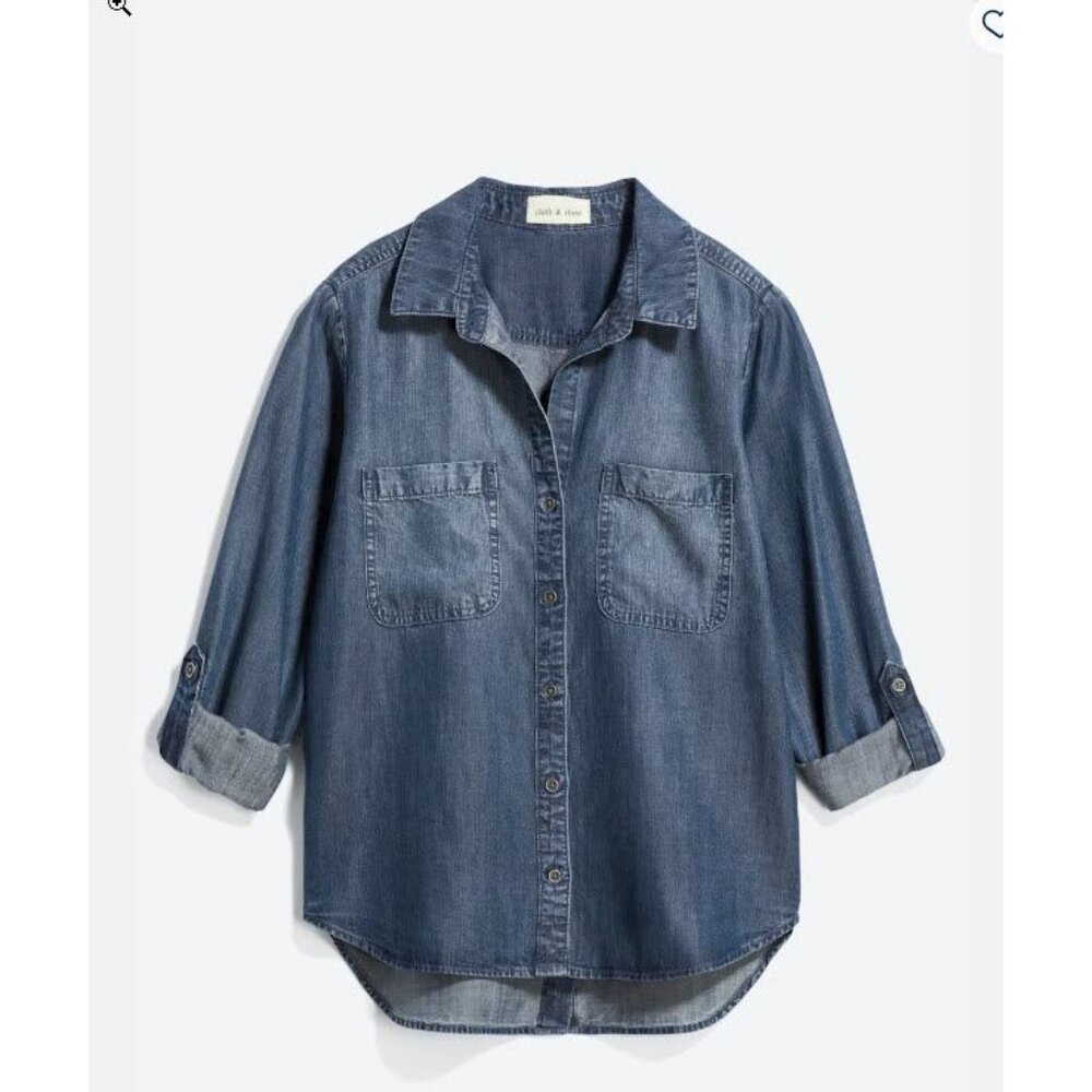 CLOTH & STONE Alanis Button Front Top - Women's SIZE XS